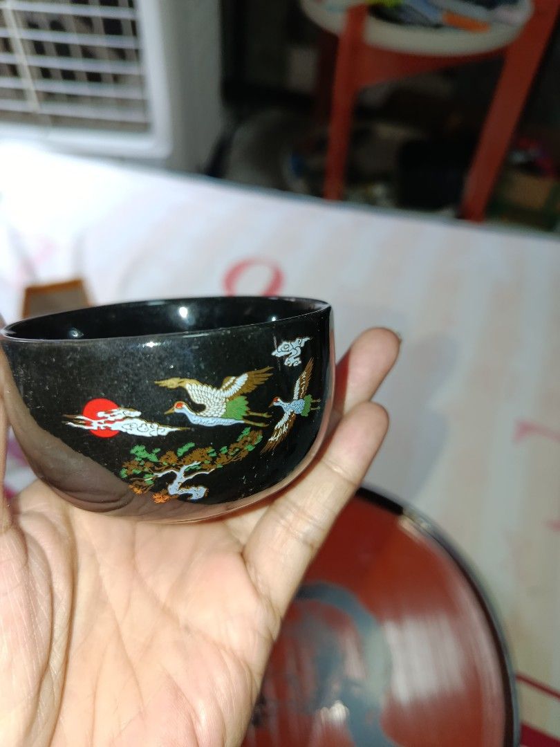 Rare Black ceramic saucer with birds (Category: Dinnerware & Cutlery) located in Quezon City. Submitted by kristal68 (Listing ID 1460959552, Image 2). Description: .