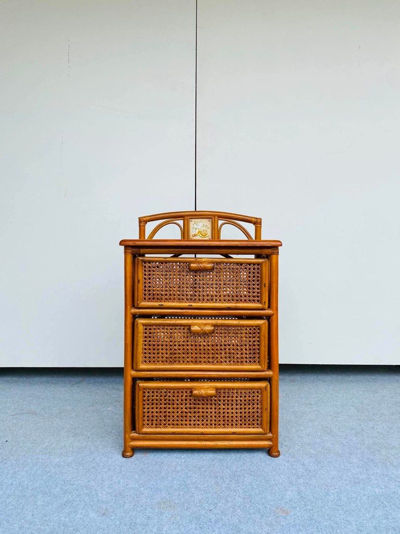 RATTAN SOLIHIYA SIDE DRAWER (Category: Shelves, Cabinets & Racks) located in Manila. Submitted by jerichocal17856 (Listing ID 1460961699, Image 1). Description: “JAPAN SURPLUS” RATTAN SOLIHIYA SIDE DRAWER SIZE: 20L” x 16W” x 28-32H” inches (AS-IS ITEM) IN GOOD CONDITION.