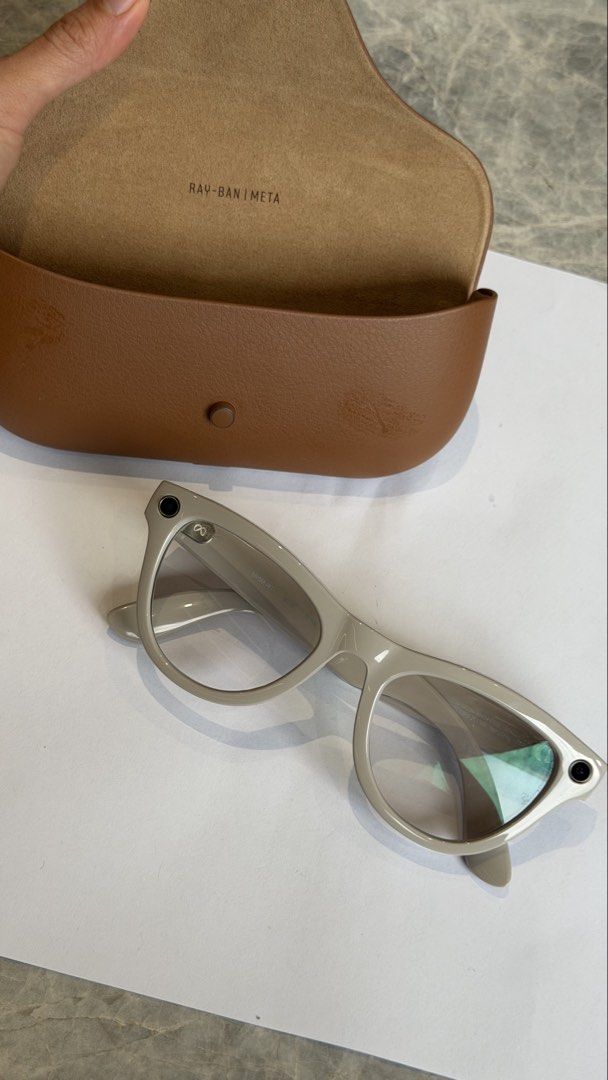Ray-Ban Meta Skyler (Gen 2) Custom Smart Glasses (Category: Cameras) located in Balagtas. Submitted by kkramos08 (Listing ID 1460990324, Image 1). Description: - Ray-Ban Meta Skyler (Gen 2) Smart Glasses - Frame: Shiny Chalky Gray with High Bridge Fit - Lenses: Non-prescription Clear to Amethyst Transitions (Standard Thin Treatment) - Condition: Opened, used for a few times only RFS: decluttering Can do meetups in Balagtas, Bulacan or Makati (wee