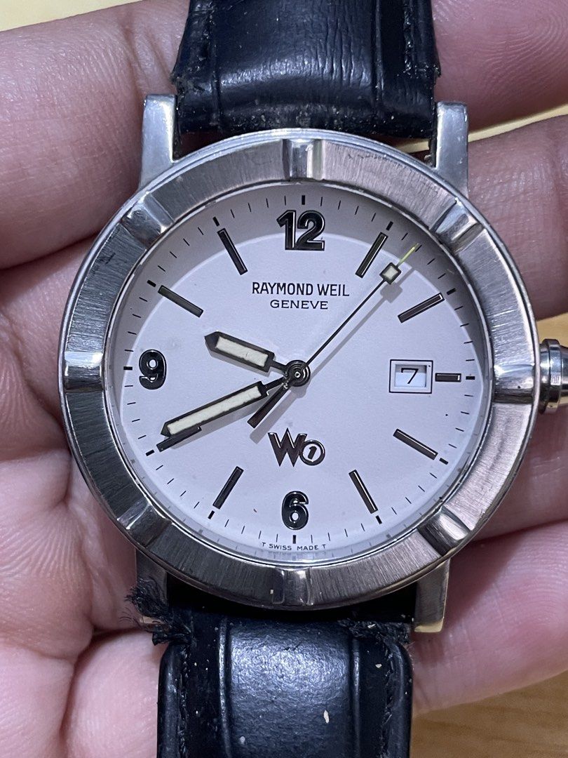 Raymond Weil Quartz (Category: Men's Watches) located in Taguig. Submitted by tester1x (Listing ID 1460925395, Image 3). Description: Raymond Weil Geneve Swiss Made Quartz 6100 B 186173 Sapphire crystal Stainless steel case Replacement leather, buckle 38mm .
