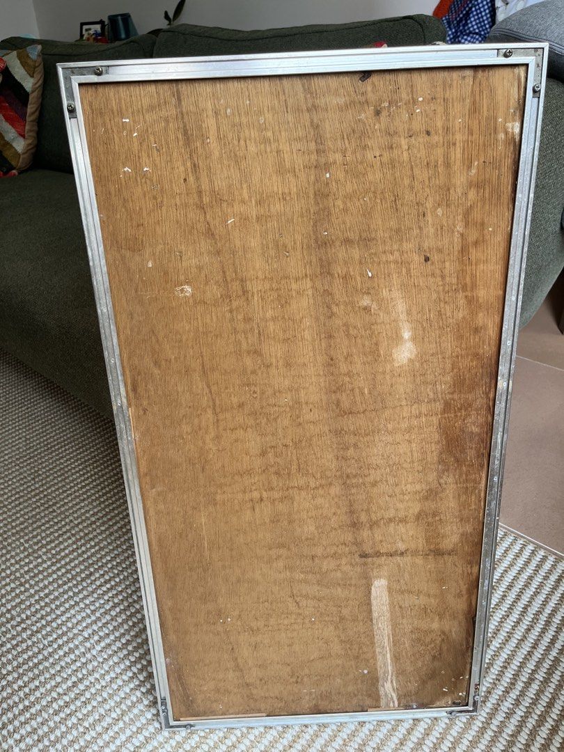 Rectangular Mirror with Silver Frame (Category: Mirrors) located in Singapore. Submitted by naje. (Listing ID 1461086416, Image 2). Description: 76.5x40.5x2cm; ~1.5kg.