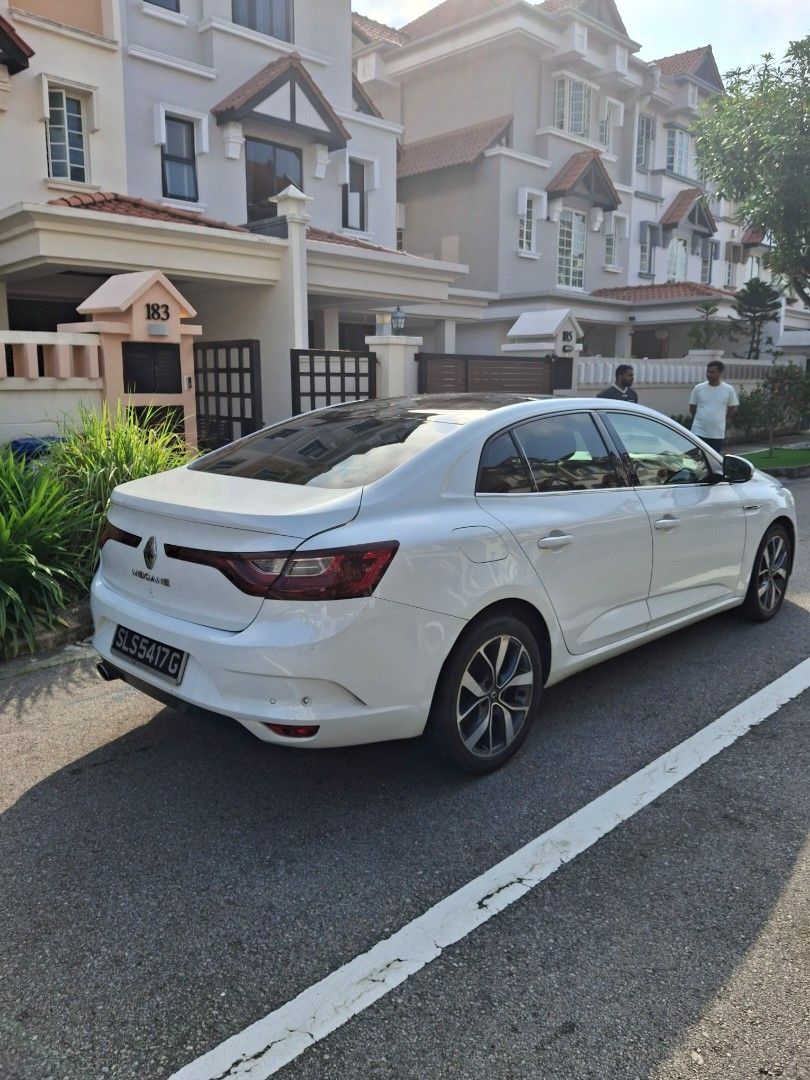 Renault Megane Sedan 1.2T Privilege TCe (A) (Category: Used Cars) located in Singapore. Submitted by dot381h (Listing ID 1460955720, Image 1). Description: Please call Boon 9636 5990 to view. Same engine as nissan qashqai 1.2T. Genuine 137000 mileage with service receipts proof. No repairs needed. Current COE depreciation is 130k+ or 13k+/year. My 9/17 megane price is $18500. My 9/17 megane parf is $7500 (excluding body value). My 9/17 megane dep