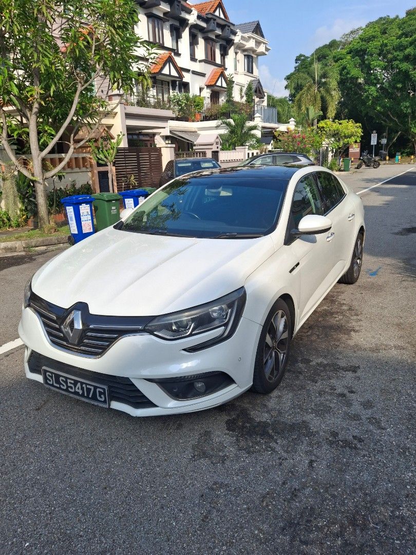 Renault Megane Sedan 1.2T Privilege TCe (A) (Category: Used Cars) located in Singapore. Submitted by dot381h (Listing ID 1460955720, Image 2). Description: Please call Boon 9636 5990 to view. Same engine as nissan qashqai 1.2T. Genuine 137000 mileage with service receipts proof. No repairs needed. Current COE depreciation is 130k+ or 13k+/year. My 9/17 megane price is $18500. My 9/17 megane parf is $7500 (excluding body value). My 9/17 megane dep