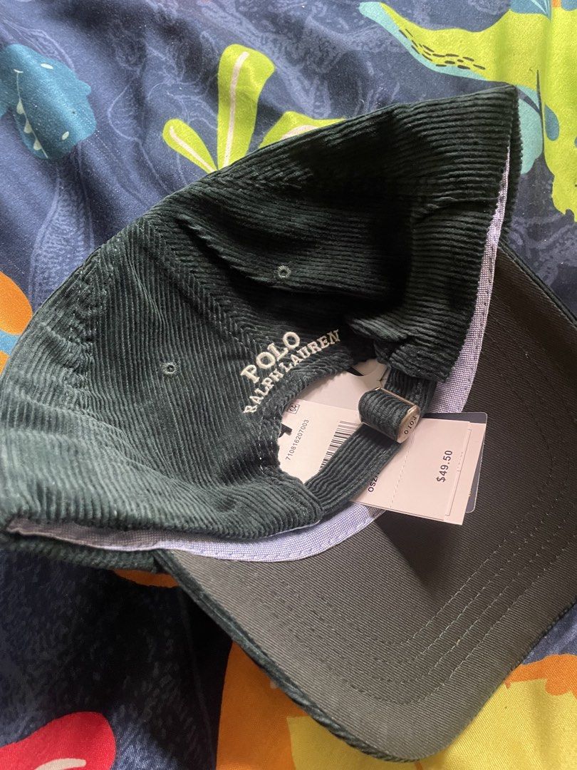 RL Corduroy Dad Hat (Olive green) (Category: Caps & Hats) located in Navotas City. Submitted by 3minuteslate (Listing ID 1461063279, Image 2). Description: Brand new OSFA Olive green.