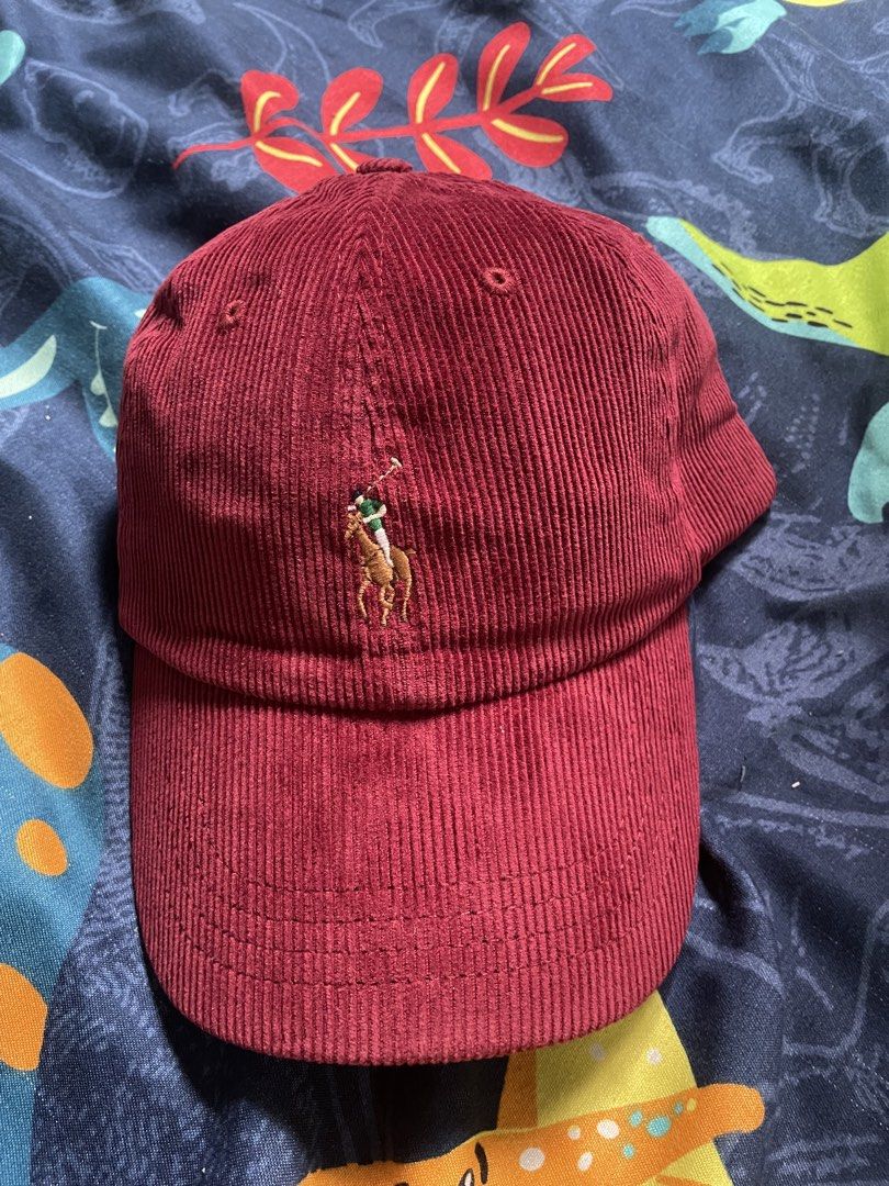 RL Corduroy Dad Hat (Red) (Category: Caps & Hats) located in Navotas City. Submitted by 3minuteslate (Listing ID 1461063428, Image 1). Description: Brand new OSFA Red.