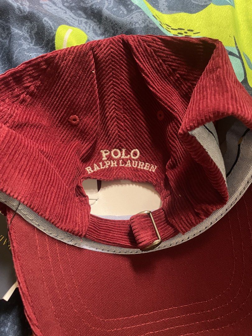 RL Corduroy Dad Hat (Red) (Category: Caps & Hats) located in Navotas City. Submitted by 3minuteslate (Listing ID 1461063428, Image 2). Description: Brand new OSFA Red.