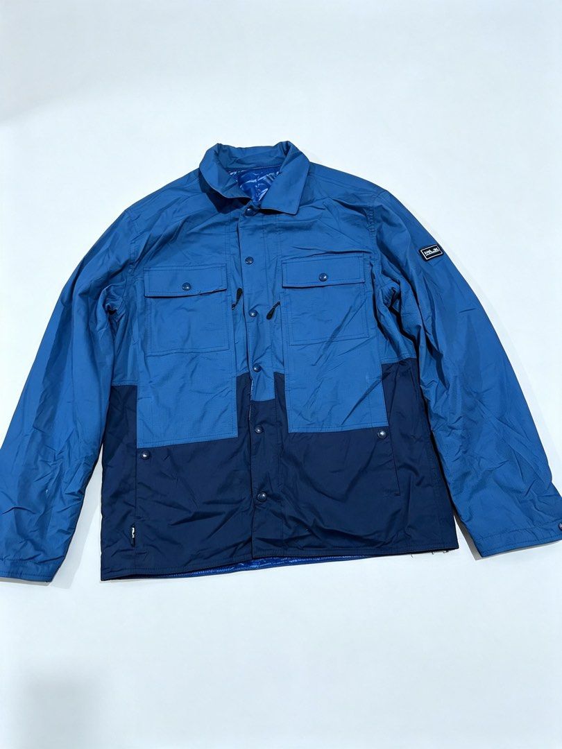 RLX Ralph Lauren Outerwear Jacket (Category: Coats, Jackets and Outerwear) located in Bulacan. Submitted by adoseofluxxee (Listing ID 1460936170, Image 1). Description: - RLX Ralph Lauren outerwear jacket - Two-tone blue design - Two chest pockets - Two side pockets - Button closure - Size M.