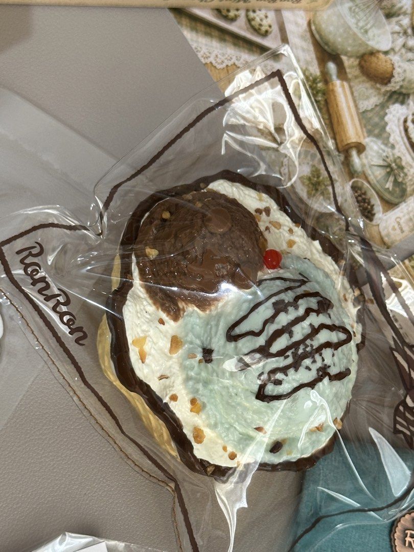 Ronron Mint Choco | Mint Chocolate Waffle Ice Cream (Category: Chilled & Frozen Food) located in Tagbilaran City. Submitted by _harriet_ (Listing ID 1461065128, Image 2). Description: Ronron Mint Choco | Mint Chocolate Waffle Ice Cream Texture: Milky Muddy Comes with: ♡ Collection card ♡ One replacement bag ♡ Collectible drawstring pouch ♡ Limited edition sticker with matching design ♡ Location: Bohol ♡ MOD: J&T (Shipping fee is ₱85) ♡ MOP: Gcash