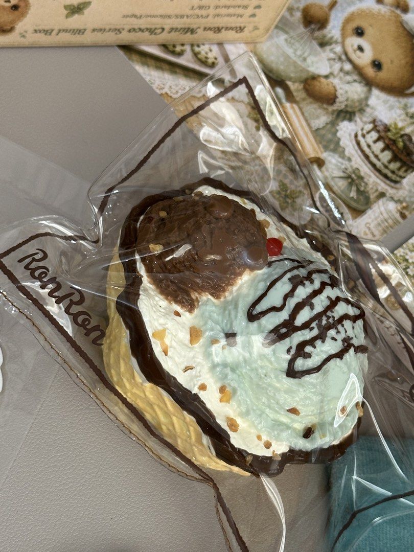 Ronron Mint Choco | Mint Chocolate Waffle Ice Cream (Category: Chilled & Frozen Food) located in Tagbilaran City. Submitted by _harriet_ (Listing ID 1461065128, Image 3). Description: Ronron Mint Choco | Mint Chocolate Waffle Ice Cream Texture: Milky Muddy Comes with: ♡ Collection card ♡ One replacement bag ♡ Collectible drawstring pouch ♡ Limited edition sticker with matching design ♡ Location: Bohol ♡ MOD: J&T (Shipping fee is ₱85) ♡ MOP: Gcash