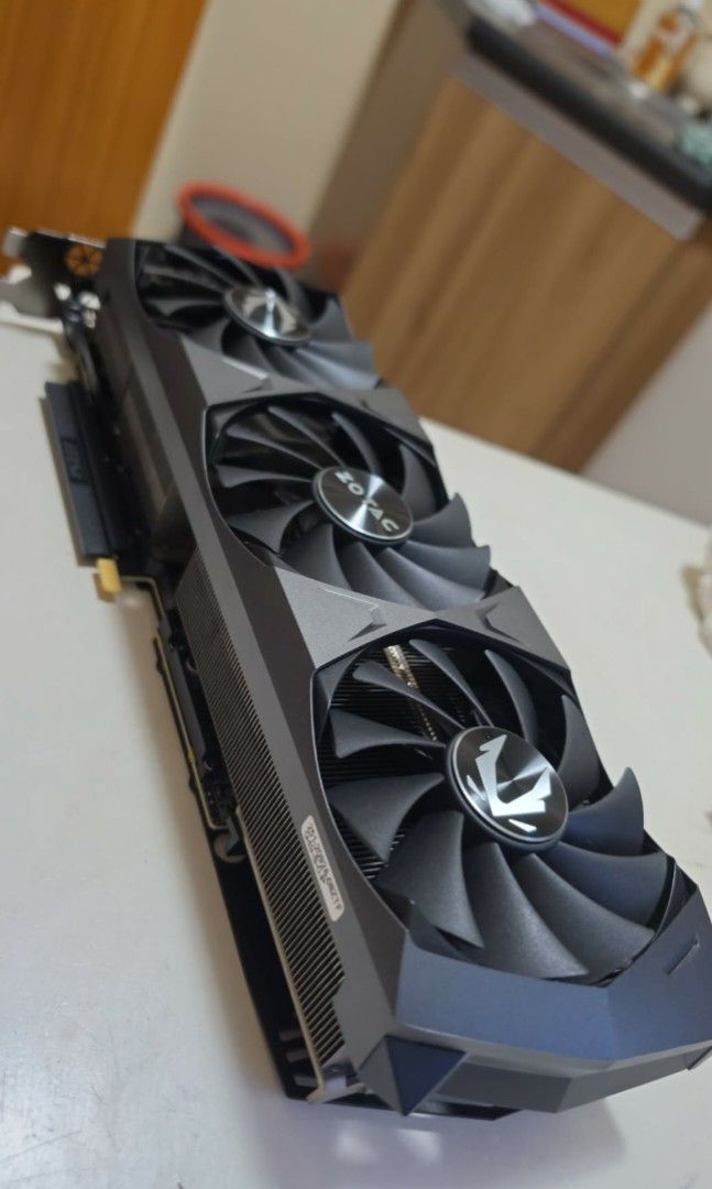 RTX 3080 12GB ZOTAC TRINITY OC (Category: Desktops) located in Manila. Submitted by kyle_003 (Listing ID 1458781100, Image 1). Description: RTX 3080 12GB Zotac Gaming Trinity OC Slightly negotiable No issue Undervolted (lower temps) faster than 5060 ti / 9060 xt on rasterization performance RFS: need funds Location: Makati.