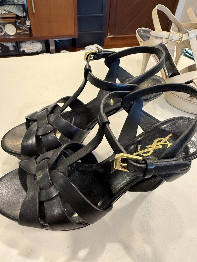 SAINT LAURENT BLACK TRIBUTE HEELS -37 (Category: Sneakers & Footwear) located in Pasig City. Submitted by marketplacesellinginc (Listing ID 1461003543, Image 3). Description: SAINT LAURENT BLACK TRIBUTE HEELS Super nice condition ! 👠 Brand: Saint Laurent Paris 📏 Size: 37 🇮🇹 Made in Italy Purchased in Saint Laurent Shangrila Mall 🎨 Color: Black ✨ Design: tribute heels 📐 Heel: Approx. 4 inches ⬆️ Platform: Approx. 1 inch Condition: Pre-owned 