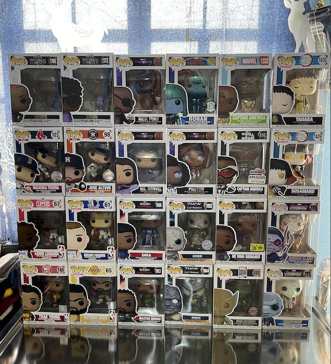SALE! FUNKO POP RANDOM (Category: Designer & Blind Box Toys) located in Las Pinas. Submitted by elnictomasco (Listing ID 1460963572, Image 1). Description: SALE! FUNKO POP RANDOM 450 EACH Box conditions will be ranging 8-8.5/10 unless stated. Pick up or Shipping: LBC | J&T | Lalamove 📍Las Pinas City, Metro Manila.