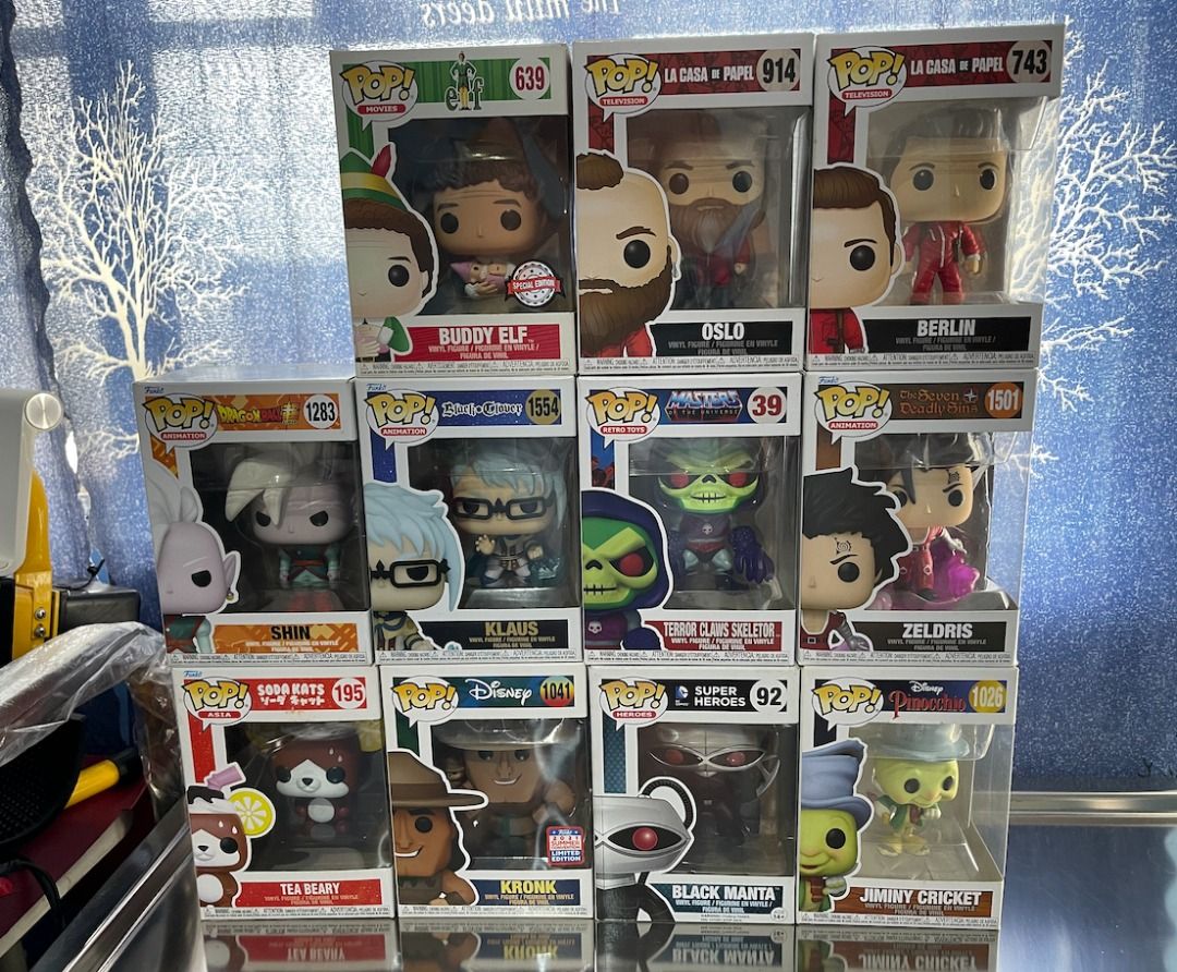 SALE! FUNKO POP RANDOM (Category: Designer & Blind Box Toys) located in Las Pinas. Submitted by elnictomasco (Listing ID 1460963572, Image 3). Description: SALE! FUNKO POP RANDOM 450 EACH Box conditions will be ranging 8-8.5/10 unless stated. Pick up or Shipping: LBC | J&T | Lalamove 📍Las Pinas City, Metro Manila.