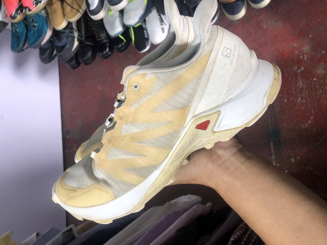 Salomon Supercross Trail Running Shoes (Category: Sneakers) located in Cavite. Submitted by thriftkicks3 (Listing ID 1460993087, Image 3). Description: - Salomon Supercross Trail Running Shoes - Size: US 9 / Euro 42 - Ideal for outdoor adventures - Features Quicklace system for easy on/off - Contagrip outsole for excellent traction - Shows some signs of wear, but plenty of life remaining.