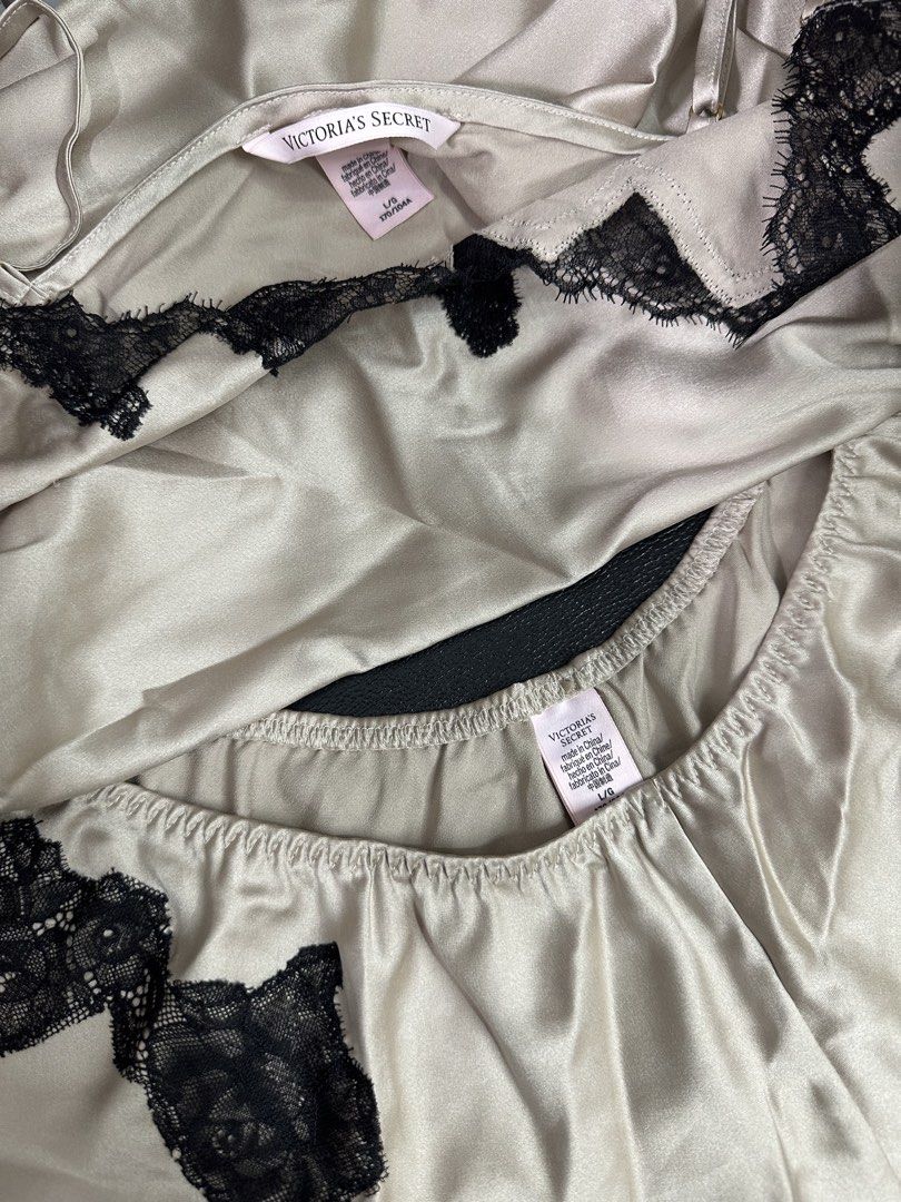 satin lace cami short set (Category: Sleep and Loungewear) located in Pasig City. Submitted by h0tsalami (Listing ID 1460931473, Image 2). Description: with box.
