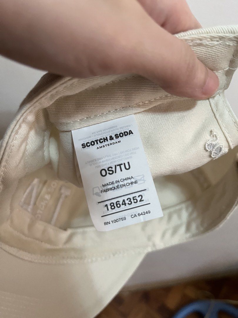 Scotch & Soda LA Cap (Category: Caps & Hats) located in Manila. Submitted by ertzn (Listing ID 1460941216, Image 3). Description: - Cream colored cap - 'LA' embroidered on the front - Scotch & Soda logo embroidered on the back - Adjustable strap for a custom fit - One size fits most.