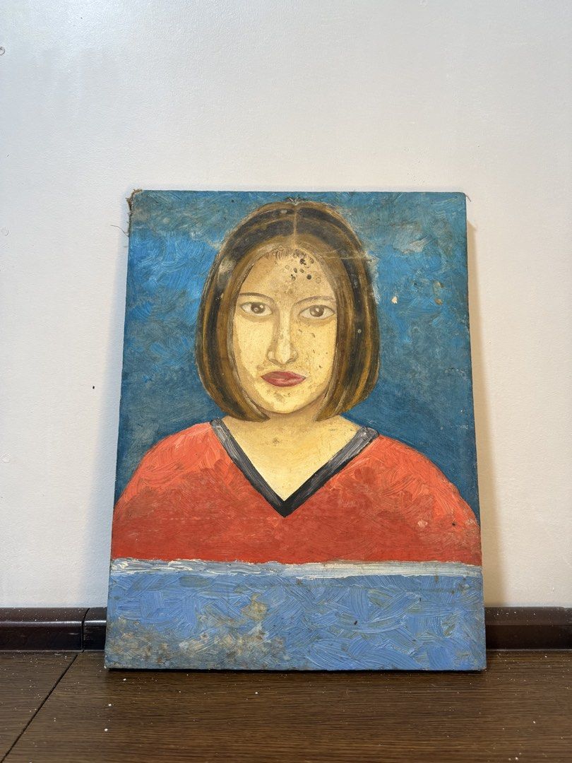 “SELF PORTRAIT” by Jacquelyn A. Araullo (Category: Art & Prints) located in Caloocan City. Submitted by stevendgzmn (Listing ID 1461007223, Image 1). Description: Vintage Paintings by Ms. Jacquelyn A. Araullo Location: Paombong, Bulacan Found this old painting inside an old cabinet. I’m not sure about the full background or history of the piece, but the artist’s name appears to be Jacquelyn A. Araullo. Dates written on the paintings: 07/04/00 04/