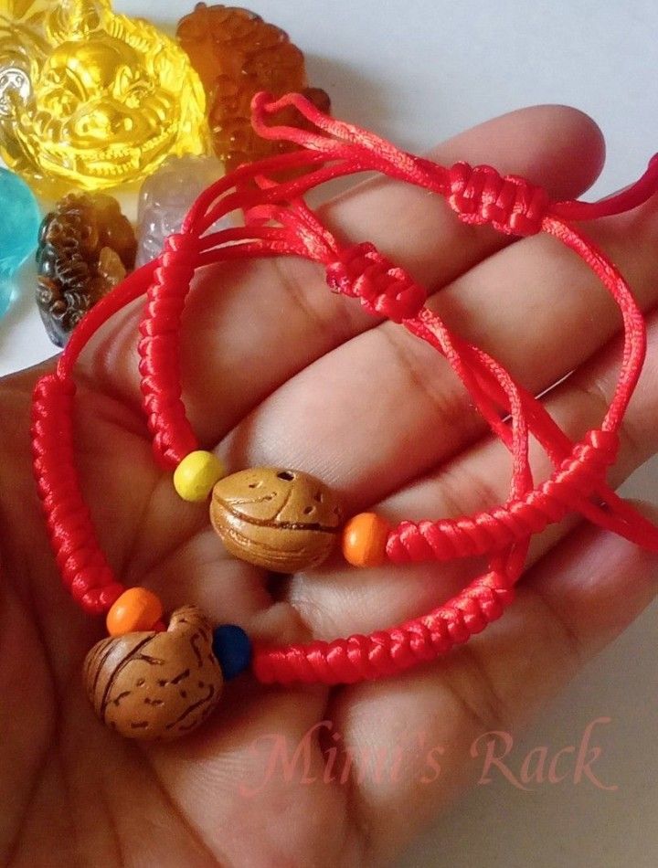 SET! 2pcs Bodhi Seed Adjustable Lucky Rope Bracelet (Category: Bracelets) located in Taguig. Submitted by mimisrack (Listing ID 1461017969, Image 1). Description: ❤️A meaningful handcrafted bracelet made with natural bodhi seeds and vibrant red cord believed to symbolize peace, wisdom, luck, and protection -Features authentic bodhi seed/nut centerpiece -Red string symbolizes protection, luck, and positive energy -Great for meditation, mindfulness