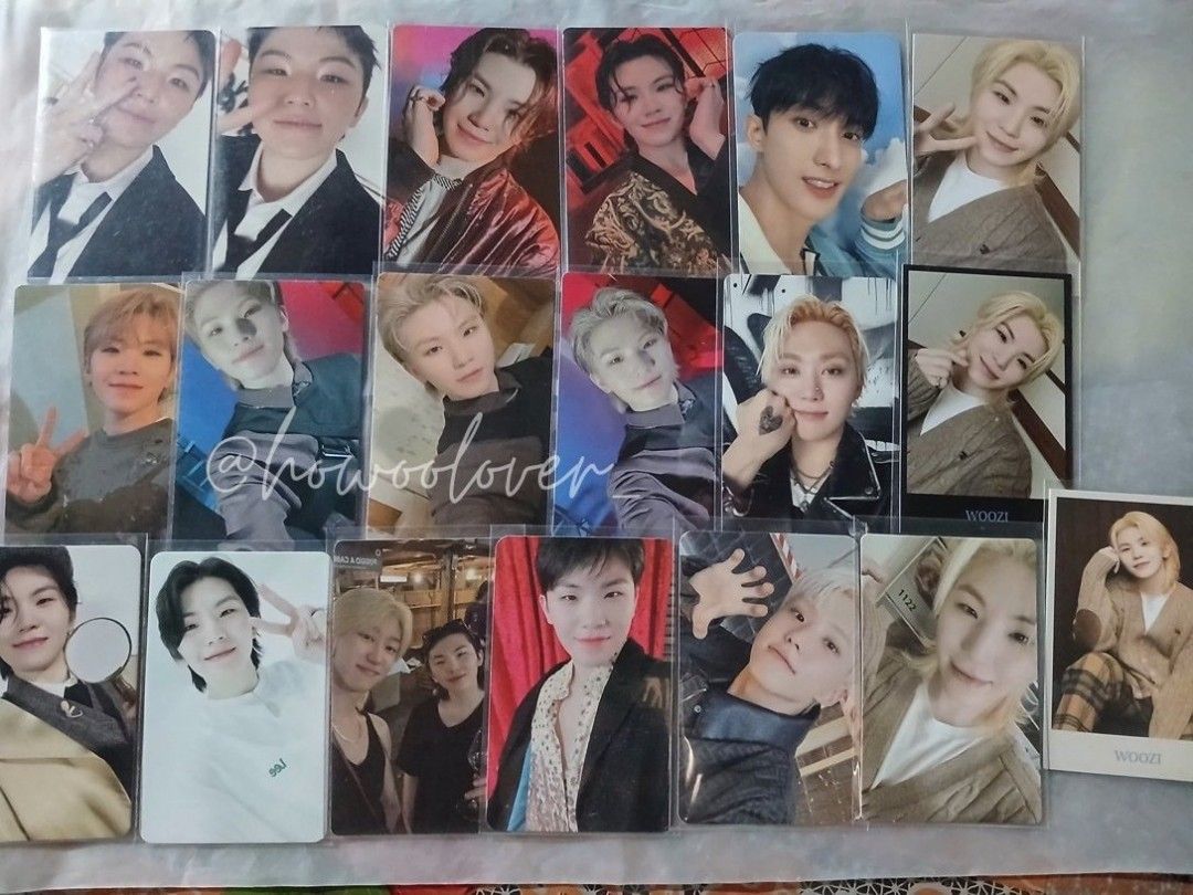 SEVENTEEN Woozi Photocard Collection (Category: K-Wave Merchandise) located in Cagayan de Oro. Submitted by howoolover_ (Listing ID 1460921610, Image 1). Description: wts lfb svt ph | #alysells 🛒 WOOZI PHOTOCARDS ‼️ QUITTING SALE ‼️ — ₱1k set + LSF — payo or 1 week dop — mindanao, cdo — direct jnt (90 sf fixed) reply/dm to mine! 💌 x: @howoolover_.