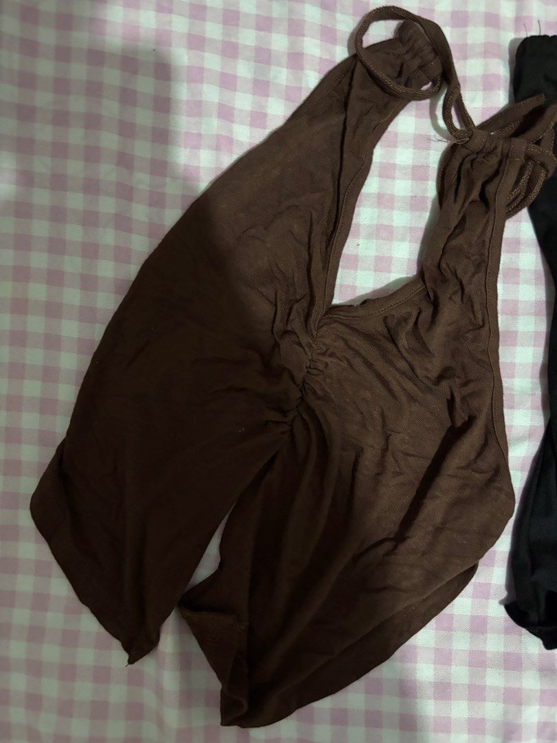 shein & lovito top (Category: Sleeveless) located in Manila. Submitted by iyahpreloved_ (Listing ID 1461017595, Image 2). Description: brown shein top black tube top lovito m-l size both! 60 each .