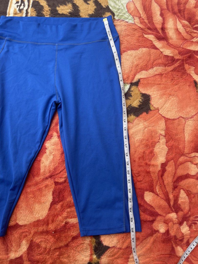 SHEIN Blue Capri Leggings Athletic Workout Pants (Category: Activewear) located in Manila. Submitted by aikyy_ (Listing ID 1460922356, Image 3). Description: - Blue capri leggings from SHEIN - Versatile: Perfect for workouts or casual outfits - Comfortable: Made with stretchy material - Sizing: Measurements available in the product photos.