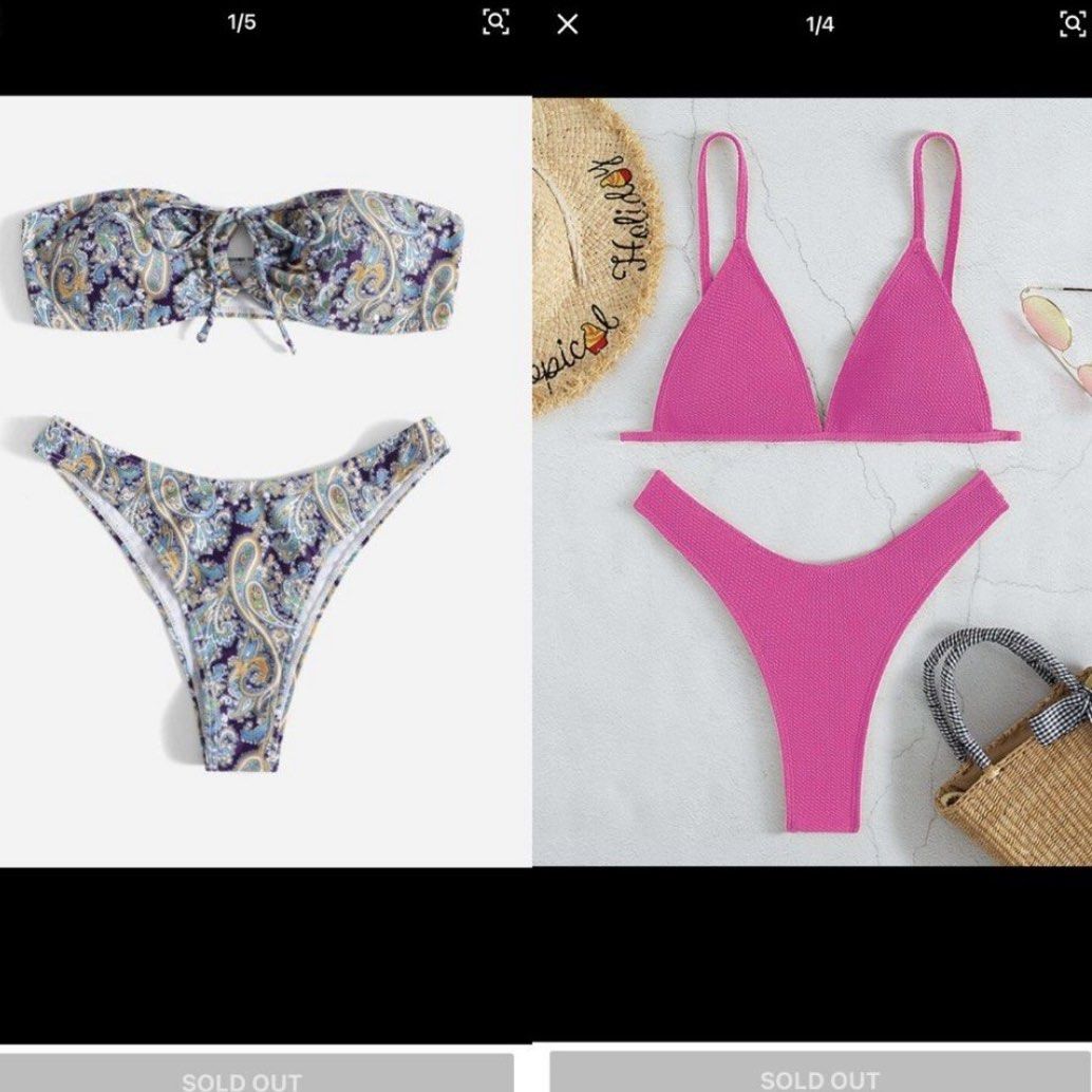 SHEIN Swimsuits (sold as set) (Category: Bikinis & Swimsuits) located in Manila. Submitted by lovedchrx051201 (Listing ID 1461092651, Image 3). Description: - both used once only (like new) - both size S on tag (fit up to size M) Rfs: decluttering Loc: Bulacan Mop: Gcash or Gotyme Mod: Jnt or Lalamove.