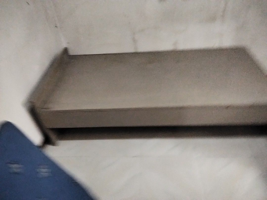 Single Bed Frame - Sturdy wood (Category: Bed Frames & Mattresses) located in Antipolo. Submitted by olayerm1213 (Listing ID 1461114529, Image 3). Description: - Simple and sturdy metal single bed frame - Flat and even surface for mattress support - Ideal for small bedrooms or maximizing space.