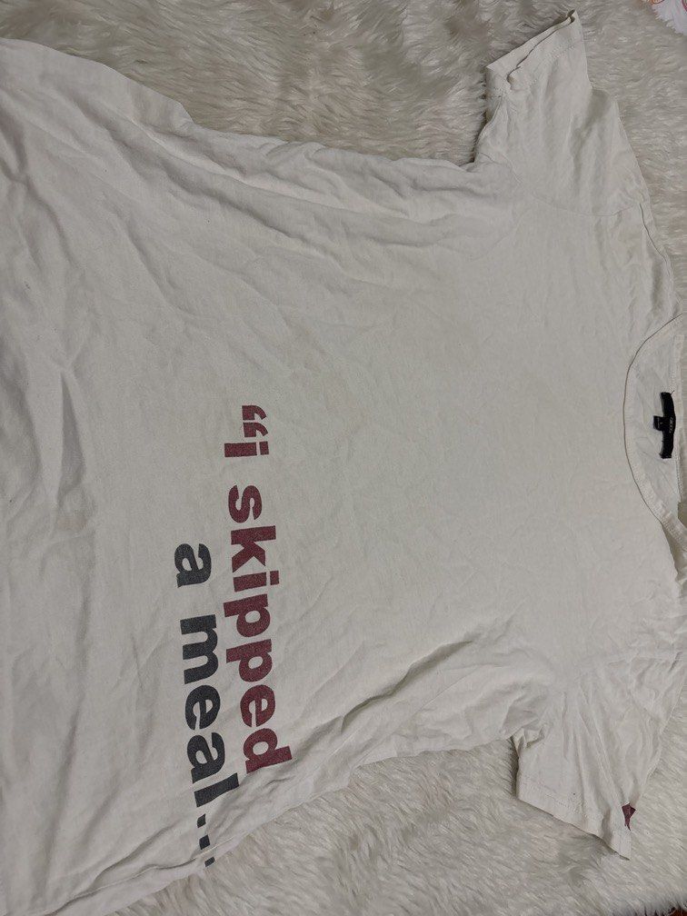 Skipped a meal shirt large (Category: Shirts) located in Manila. Submitted by vintageaccessories (Listing ID 1460924261, Image 1). Description: .
