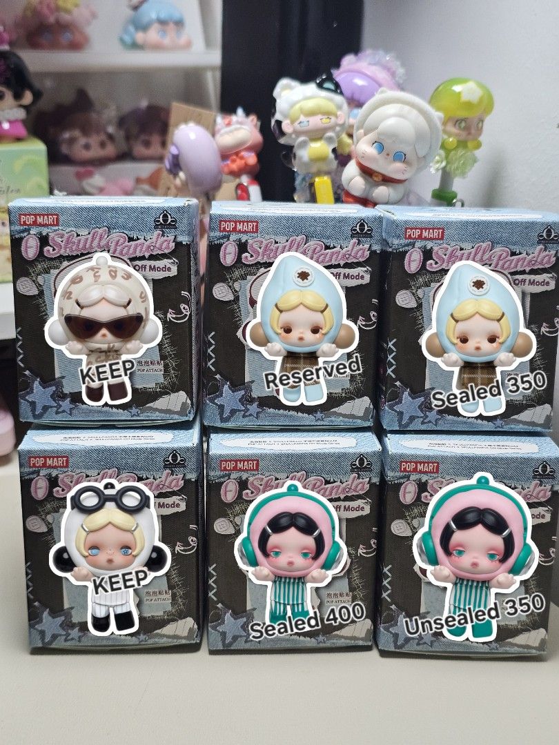 Skullpanda Off Mode Pop Attached Mute Mode (Category: Designer & Blind Box Toys) located in Mataasnakahoy. Submitted by meomylyy (Listing ID 1461104590, Image 2). Description: unsealed 350.