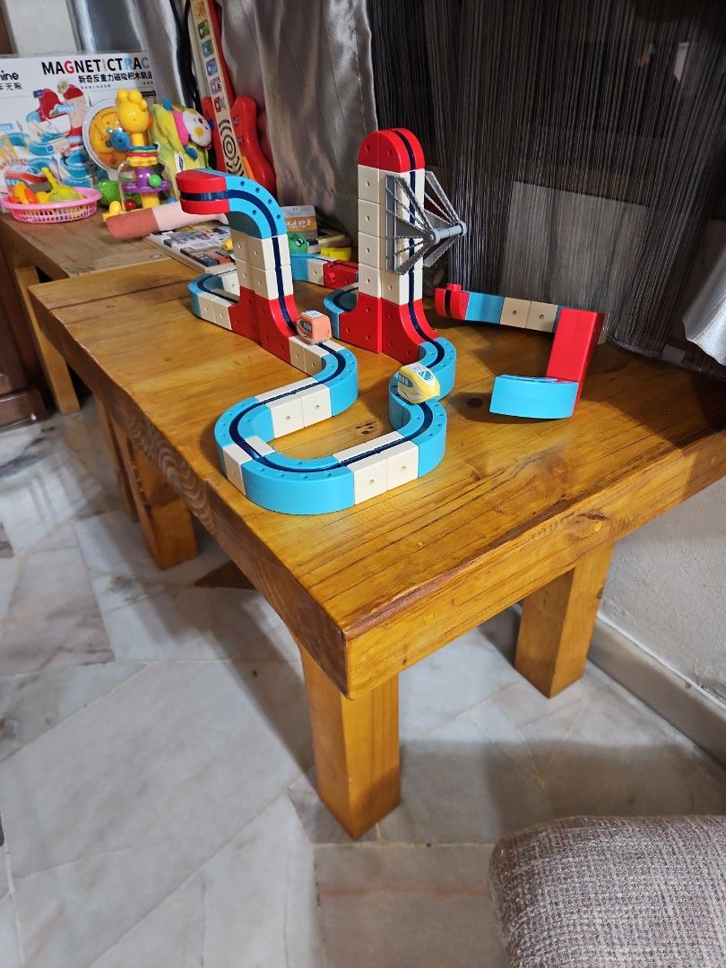 Solid wood table pinewood study table (Category: Kids' Tables & Chairs) located in Kuala Lumpur. Submitted by melvin_gan (Listing ID 1461024187, Image 1). Description: from rm 180 only! material bought already rm 130, rm 50 for the carpenter work! support local!.