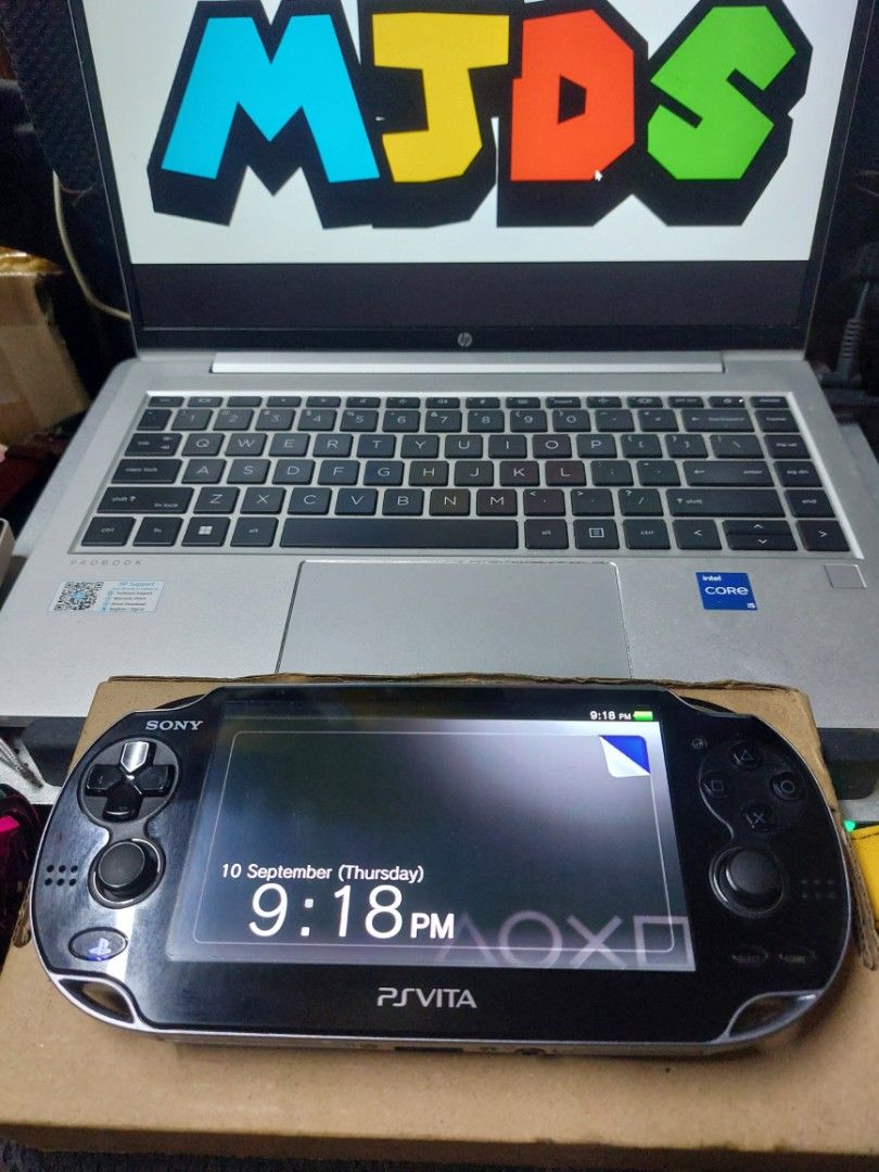 Sony PlayStation Vita OLED (Category: PlayStation) located in Quezon City. Submitted by kushala140 (Listing ID 1460946651, Image 1). Description: PS Vita OLED Mint condition Tested Working Official Firmware Good All Buttons Good Analogs Good LCD no natural oled burn Good Battery Good Camera back&front Good Wireless/WiFi Good Touchscreen & Tracking Back Good Speakers Good Cartridge Slot Good Microphone Good Charging Good Memory Slot With 32gb Offi