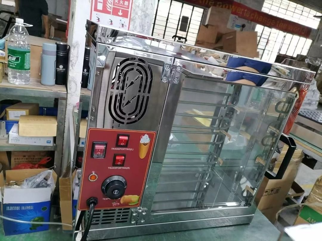 Stainless Steel Trdelnik Maker with 8 Cones (Category: Coffee Machines & Makers) located in Quezon City. Submitted by trustrade86136 (Listing ID 1460985698, Image 2). Description: 🍰 Chimney Cake Oven Code : 202609-221 • Machine dimensions: 550 × 345 × 535 mm • Material: Stainless Steel #201 • Voltage: 220V / 110V, 60Hz • Power: 3.5KW / 3KW • Net weight: 47 kg • Requires junction box / air switch • Production Lead Time: 10 days 💰 ₱36,897.00 🛒 M