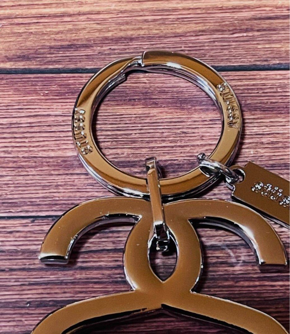 STUSSY キーホルダーシルバーロゴSSリンクステューシー新品未使用