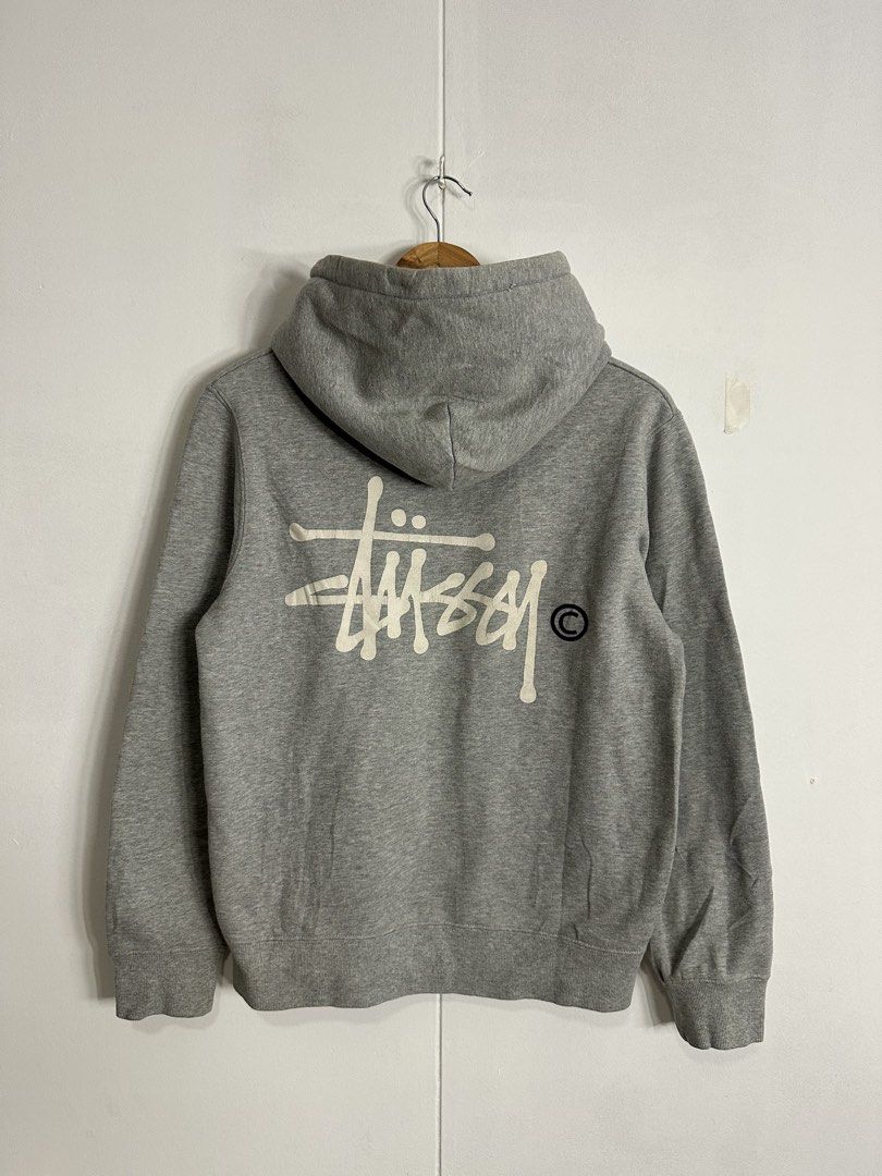 Stussy Hoodie (Category: Coats, Jackets and Outerwear) located in Las Pinas. Submitted by archimedes.joaquin (Listing ID 1460963773, Image 2). Description: good condition - 9/10 color rate - sz S-Medium 20 width 25 length - issue: hairline cracks sa likod at stain sa hoodpart.