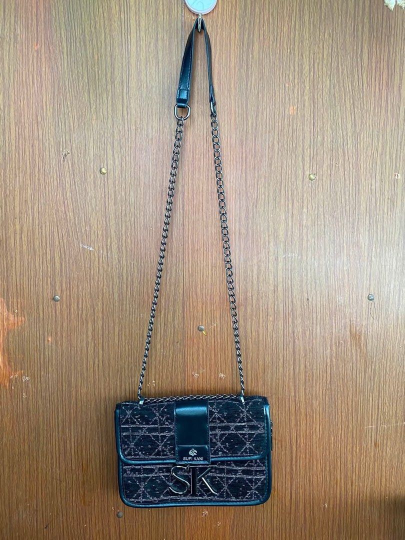 SUFFI KANI MINI SHOULDER BAG CHAIN STRAP GLITTER TEXTURE (Category: Luxury Bags & Wallets) located in Manila. Submitted by hustle_thrift08 (Listing ID 1460948794, Image 1). Description: PRICE: 599 Issue: None Condition: 10/10 Color Rate: 10/10.