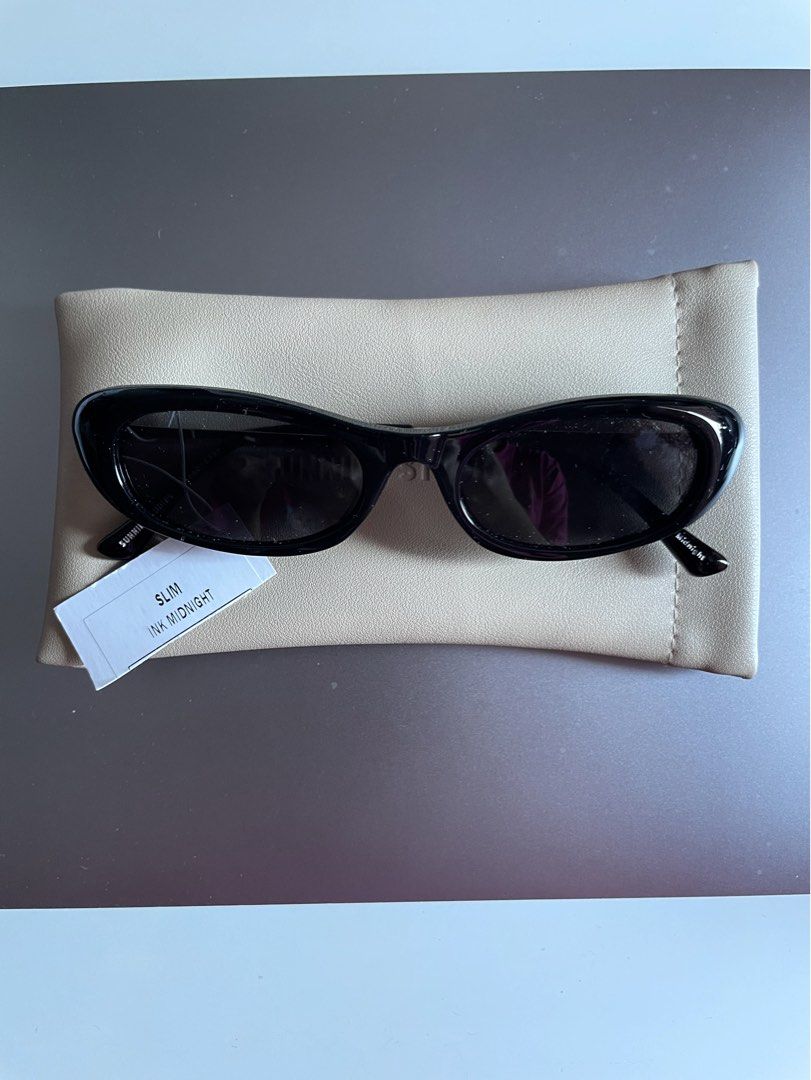 Sunnies Studios Slim (Category: Sunglasses & Eyewear) located in Manila. Submitted by kshops777 (Listing ID 1460928502, Image 2). Description: Sunnies Studios Slim (Cateye Sunglasses Shades for Men and Women) BRAND NEW Best for square, heart, and diamond face shape Comes with soft sac and cleaning cloth RFS: Decluttering MOP: Gcash or Bank Transfer (PNB) MOD: J&T, Lalamove or meet up around DLSU Manila A classic minimalist!.