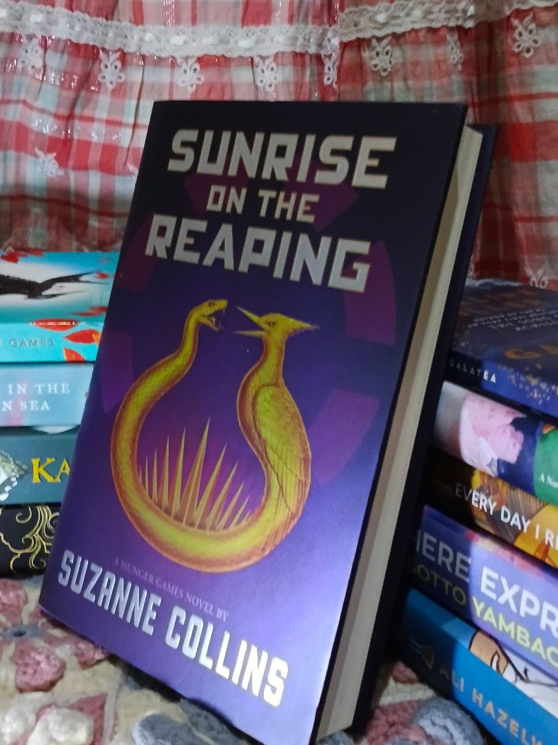 Sunrise on the Reaping (Category: Storybooks) located in Bamban. Submitted by grumpypebble (Listing ID 1460933248, Image 2). Description: ● DETAILS (SELLING SUNRISE ON THE REAPING) - new but not sealed - hardbound - no issue ● MOD OF DELIVERY - via JNT and Lalamove ● MOD OF PAYMENT - If via shipping gcash only (STRICTLY PAYMENT FIRST) - only accepted cash if through meeting up ● MEET UP PLACES - CAVITE OR MANILA ONLY.