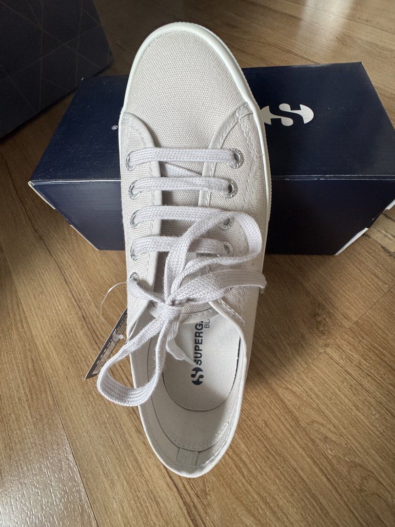 Superga 2750 Cotu Classic Light Grey Sneakers (Category: Sneakers) located in Taguig. Submitted by misstangerine (Listing ID 1460934950, Image 1). Description: - Brand: Superga - Model: 2750 Cotu Classic - Color: Light Grey - Style: Classic low-top canvas - Sole: Rubber - Condition: Brand new, never worn - Includes: Original box - Reason for Selling: Incorrect size.