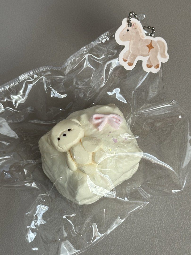 Taba Squishy | Wenqing Strong (Category: Designer & Blind Box Toys) located in Tagbilaran City. Submitted by _harriet_ (Listing ID 1461011111, Image 2). Description: Texture: Soft Creamy Weight: 120.8g Studio: Wenqing Strong ♡ Location: Bohol ♡ MOD: J&T (Shipping fee is ₱85) ♡ MOP: Gcash | Maya | BPI.