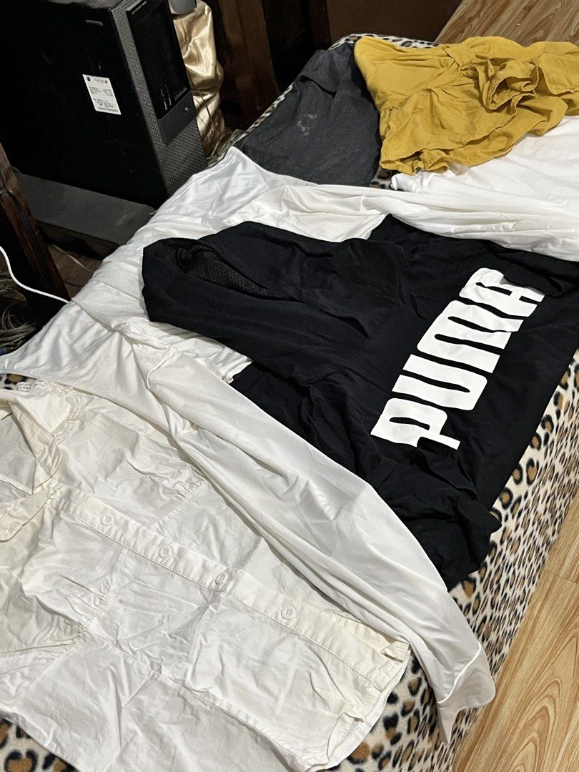 !TAKE ALL! (Category: Activewear) located in San Pedro. Submitted by sie_declutters (Listing ID 1460979207, Image 3). Description: Condition: •Tops White blouse - bought from ukayan (used twice) - yellowish Mustard yellow tube top - used once Gray long sleeves - used White dri-fit jacket - used once Puma black hoodie - used twice (short time only *jogging*) •Bottoms White double lining pencil skirt - has not been used (bought last July).