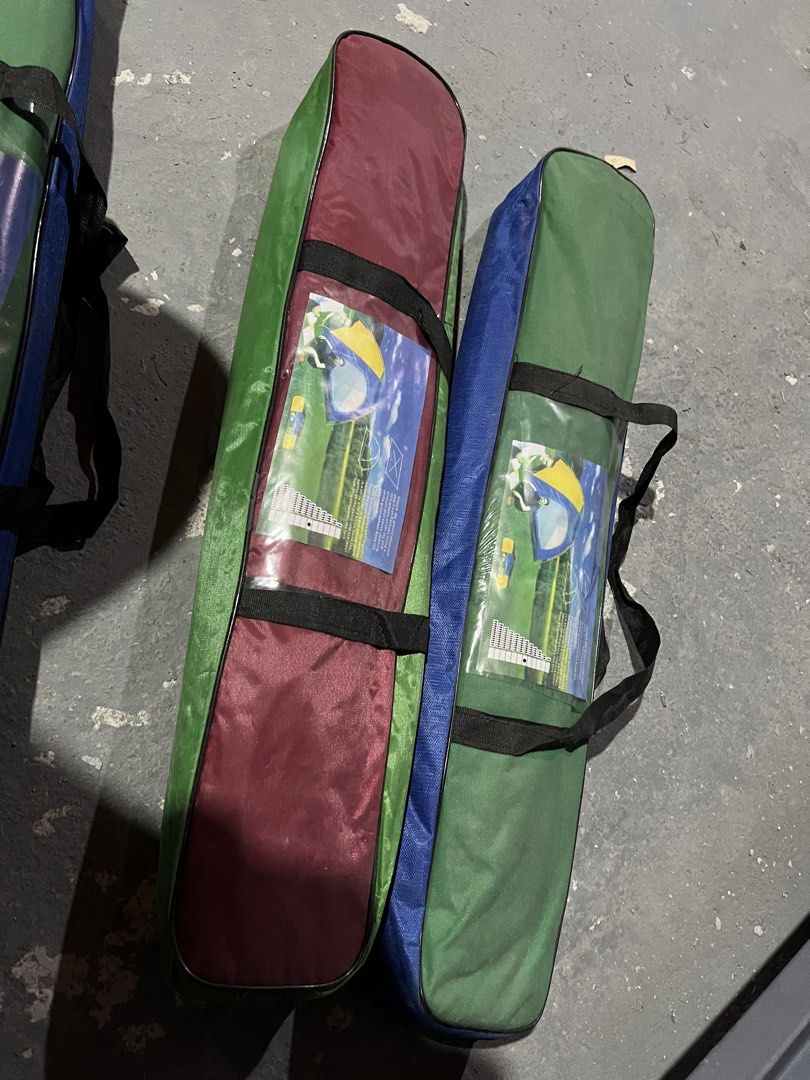 Tent 2pcs (sale) (Category: Hiking & Camping) located in Paranaque City. Submitted by pilipinashop (Listing ID 1460948280, Image 1). Description: Brand new Sale good for 4-6pax each tent.