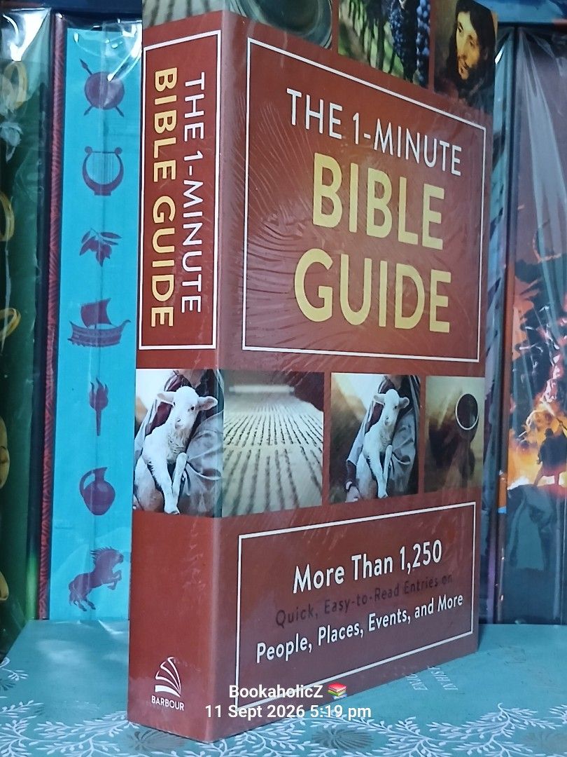 The 1-Minute Bible Guide Quick Easy-to-Read Entries (Category: Children's Books) located in Antipolo. Submitted by bookaholicz_dettori (Listing ID 1461009859, Image 2). Description: Easy-to-read guide covers more than 1,250 important elements of God's Word. It's organized into seven overall categories: People, Names of God, Events, Places, Figures of Speech, Questions, and Ideas. Each entry includes a representative verse, a concise description y