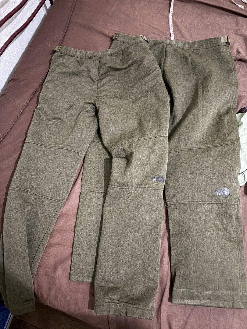 The North Face Softshell thermal Pants 32x32 &36x36 (Category: Trousers) located in Manila. Submitted by wiseearth.075b2f (Listing ID 1461103367, Image 2). Description: - Brand: The North Face -₱2575 -large and medium -medium dimension 32 waist 39 length legs -large dimension 36 waist 38 length leg - Type: Softshell Pants thermal pants - Color: Olive Green - Features: Fleece-lined for warmth, adjustable waist - Ideal for: Outdoor activities, casu