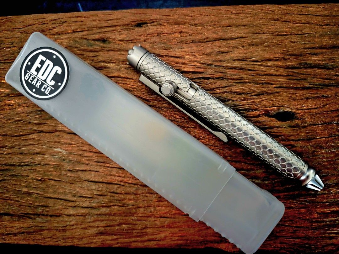 Titanium EDC Bolt Action Flashlight and Pen (Category: Home Improvement Tools & Accessories) located in Marikina City. Submitted by knifeandtoolphilippines (Listing ID 1460965589, Image 3). Description: Fixed Price No Trades SOLD AS SET.