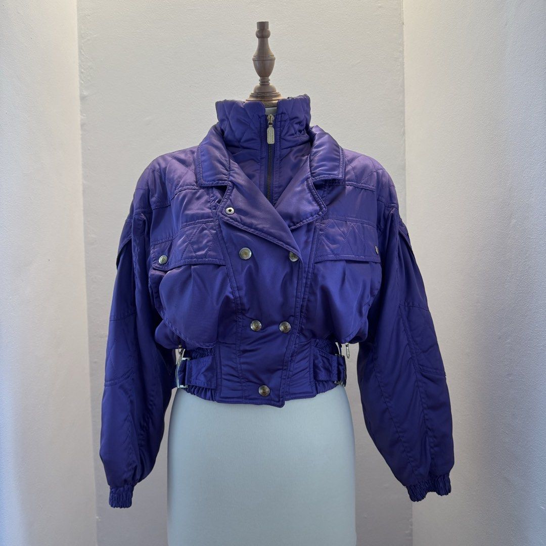 tonini purple bomber jacket (Category: Coats, Jackets and Outerwear) located in Pasay City. Submitted by ultzen (Listing ID 1460940804, Image 2). Description: - tonini purple bomber jacket - thrifted in japan - size M fits up to L - perfect retro vibe - rfs: decluttering mop: bpi / gcash / maribank mod: j&t / lbc / sdd (mnl).