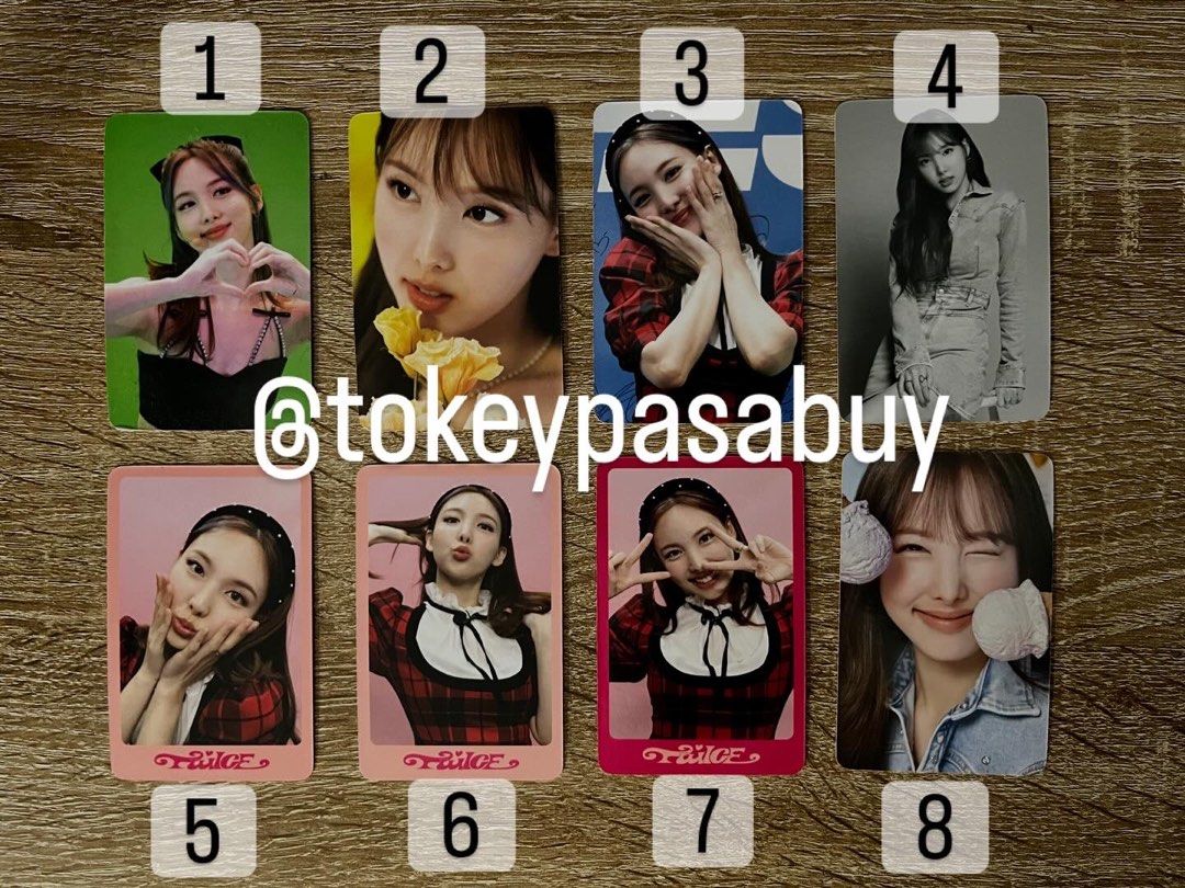TWICE DICON PHOTOCARDS (Category: K-Wave Merchandise) located in Paranaque City. Submitted by tokeypasabuy (Listing ID 1460945701, Image 1). Description: DECLUTTERING 👌 READY TO SHIP 👌 OFFICIAL 👌 TWICE DICON PHOTOCARDS 40 PHP EA MOP: Maribank/Bank Transfers MOD: SCO/JNT DM for Inquiries 😊.