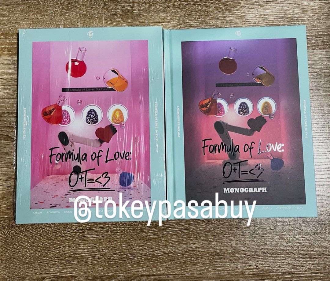 TWICE FORMULA OF LOVE MONOGRAPH (Category: CDs & DVDs) located in Paranaque City. Submitted by tokeypasabuy (Listing ID 1460942221, Image 1). Description: DECLUTTERING 👌 READY TO SHIP 👌 TWICE FORMULA OF LOVE MONOGRAPH 500 PHP MOP: Maribank/Bank Transfers MOD: SCO/JNT DM for Inquiries 😊.