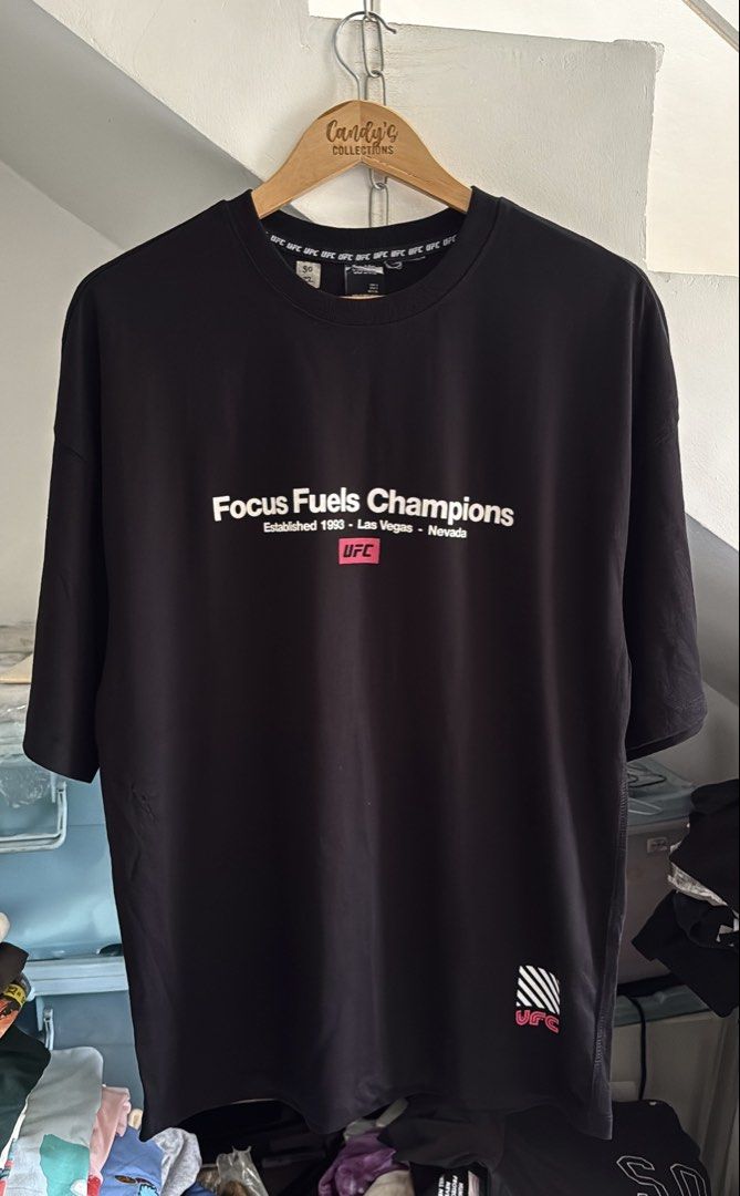 UFC (Category: Tshirts & Polo Shirts ) located in Cavite. Submitted by handpickedshirts (Listing ID 1461001078, Image 3). Description: New, cut tags. Small on tag Approx L30in W22in laid flat.