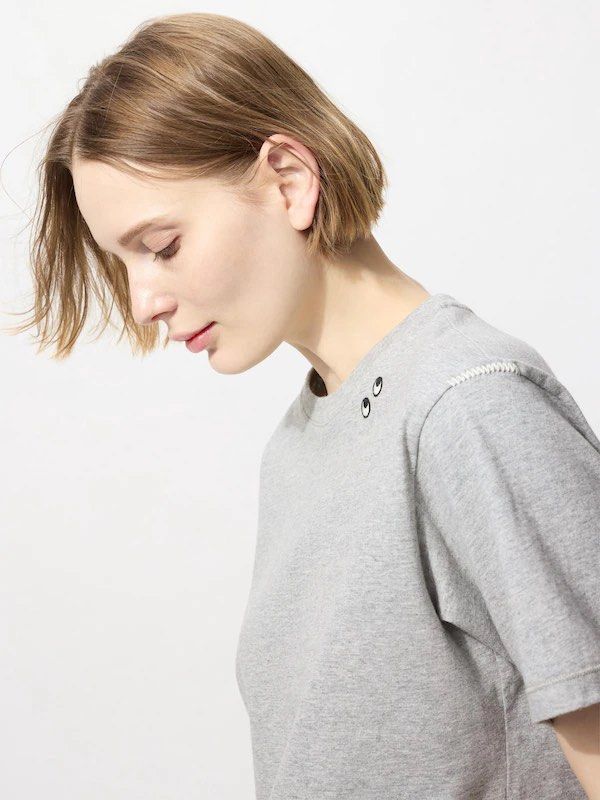 Uniqlo Anya Hindmarch gray (Category: Shirts) located in Manila. Submitted by lulu.coco (Listing ID 1460958342, Image 2). Description: •No flaws • Last price posted, low ballers will not be entertained • For shipping only. Add 50 for m.m, 120 outside m.m • Gcash or BDO.