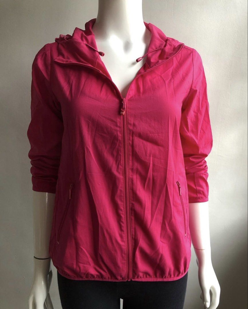 UNIQLO Pink Light Jacket (Category: Coats, Jackets and Outerwear) located in Pasay City. Submitted by anything_preloved23 (Listing ID 1461062069, Image 2). Description: UNIQLO Pink Light Jacket Best Fits: Small to Medium Size on label: S Length: 24 in .